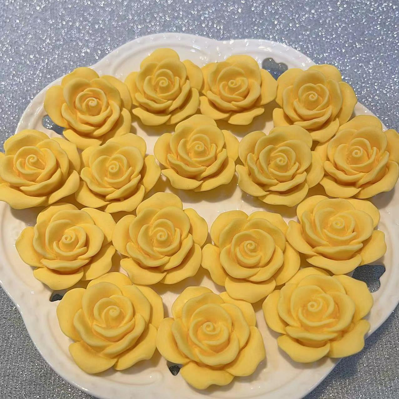 Matte Solid Color Camellia Flowe( 35mm )