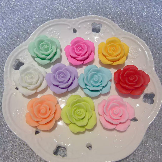 Matte Solid Color Camellia Flowe( 35mm )