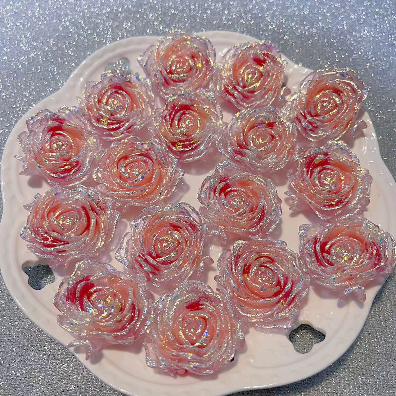 blink Luminous Rose Flower  ( 36mm )