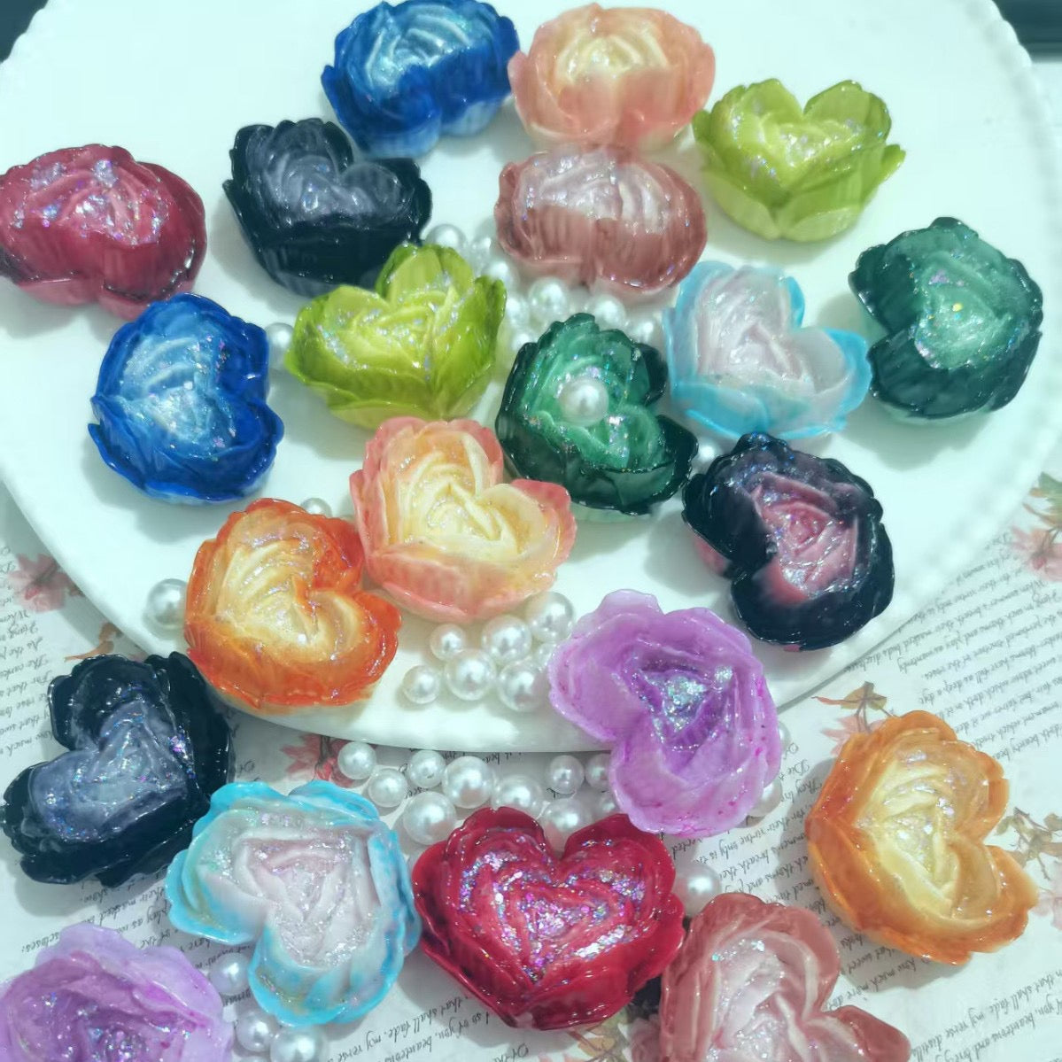 blink Luminous Heart Flower ( 36mm*29mm )