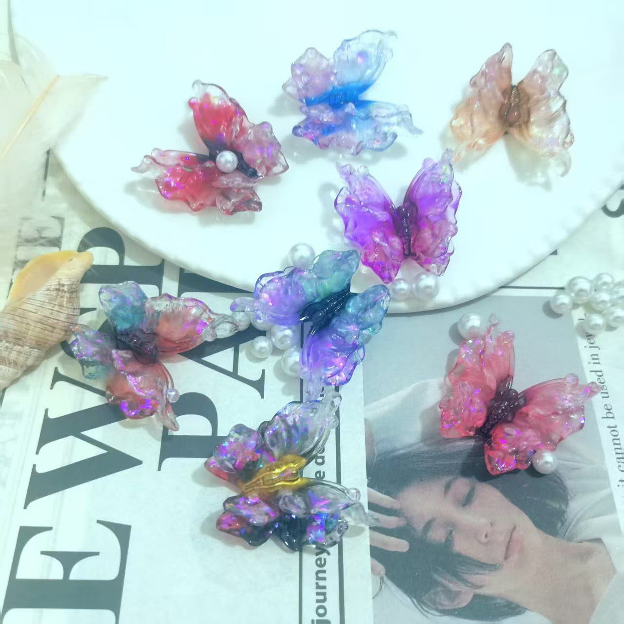 Double-layered butterflye( 36mm*37mm )