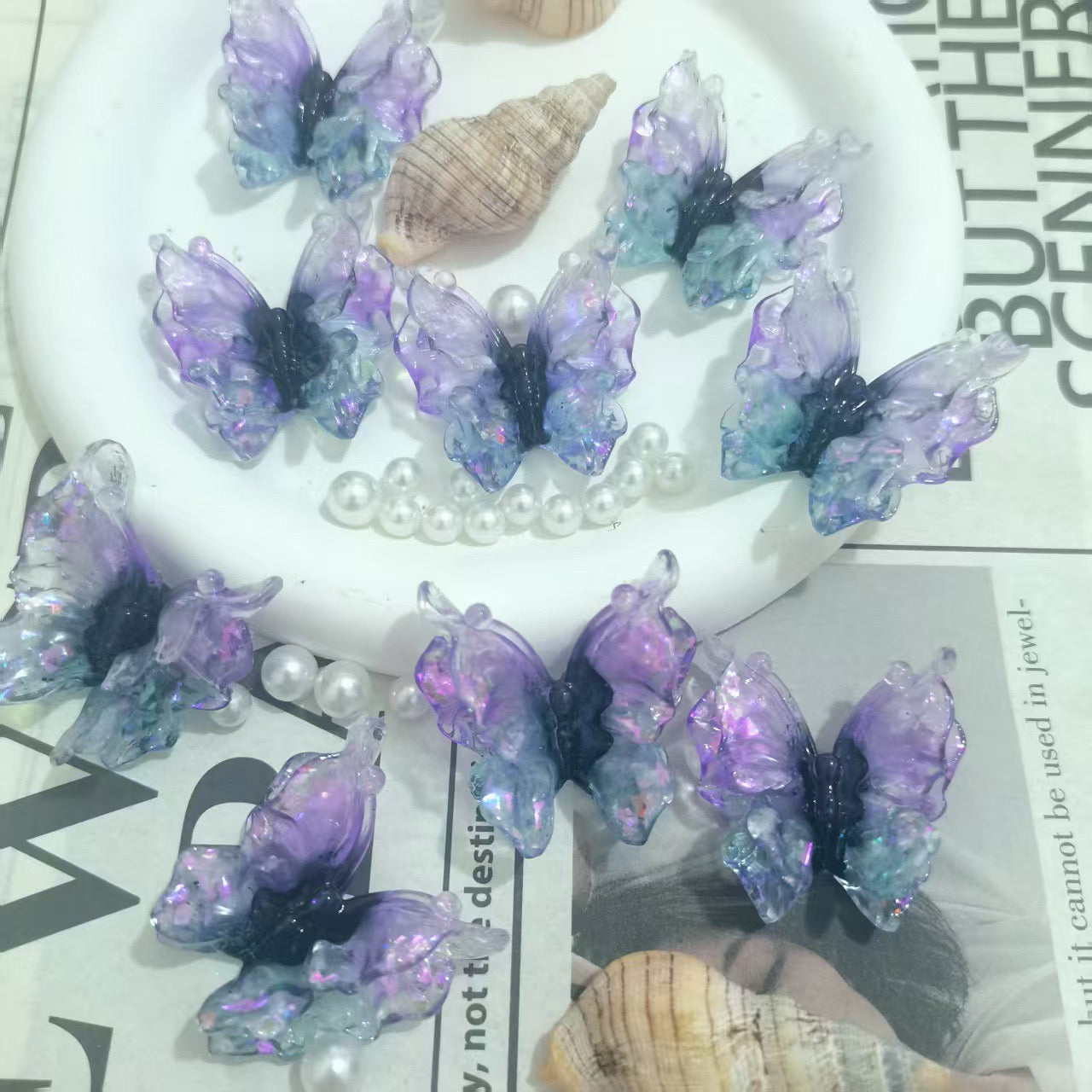 Double-layered butterflye( 36mm*37mm )