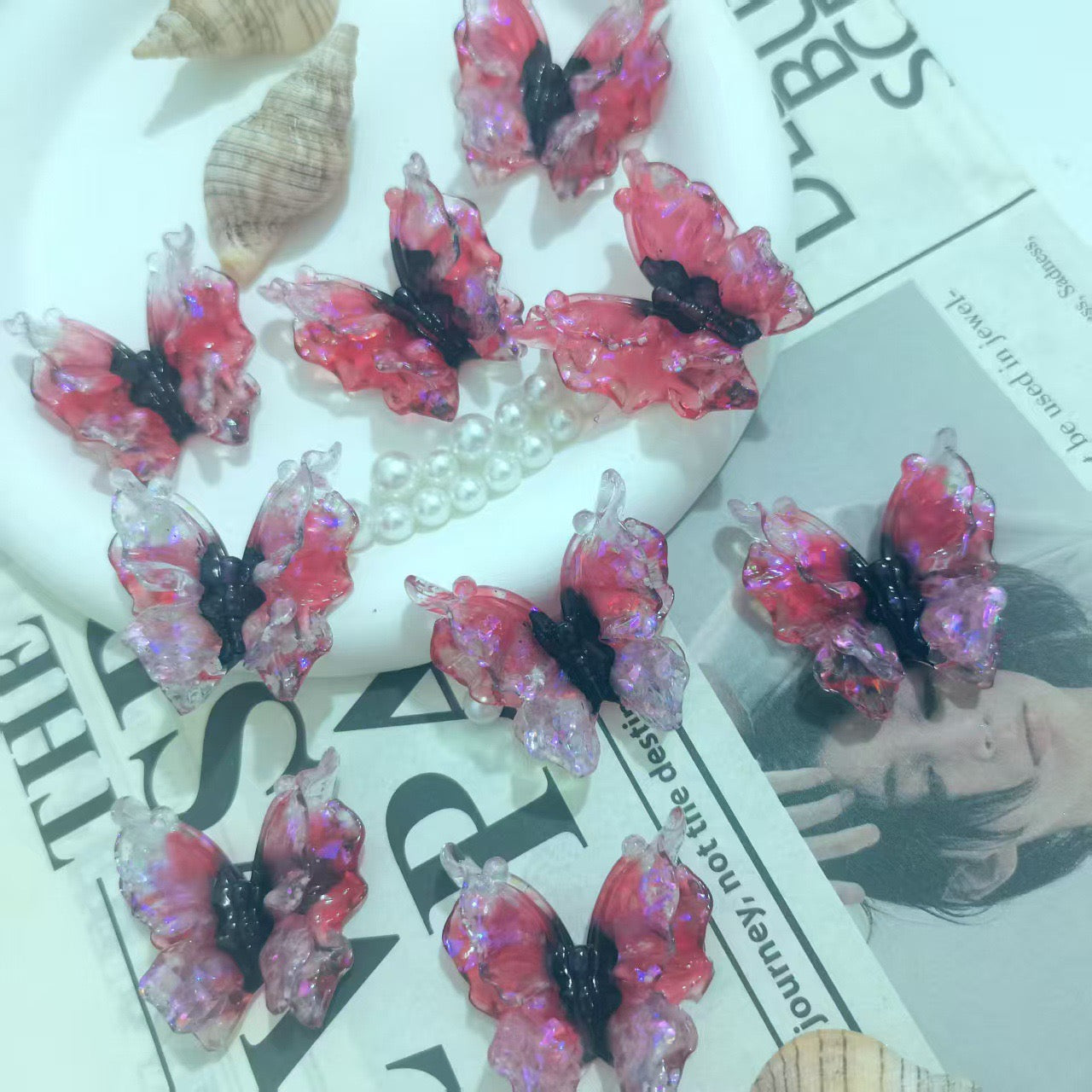 Double-layered butterflye( 36mm*37mm )