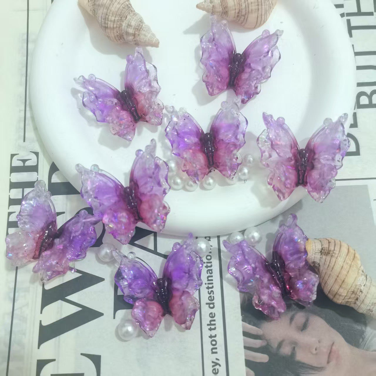 Double-layered butterflye( 36mm*37mm )