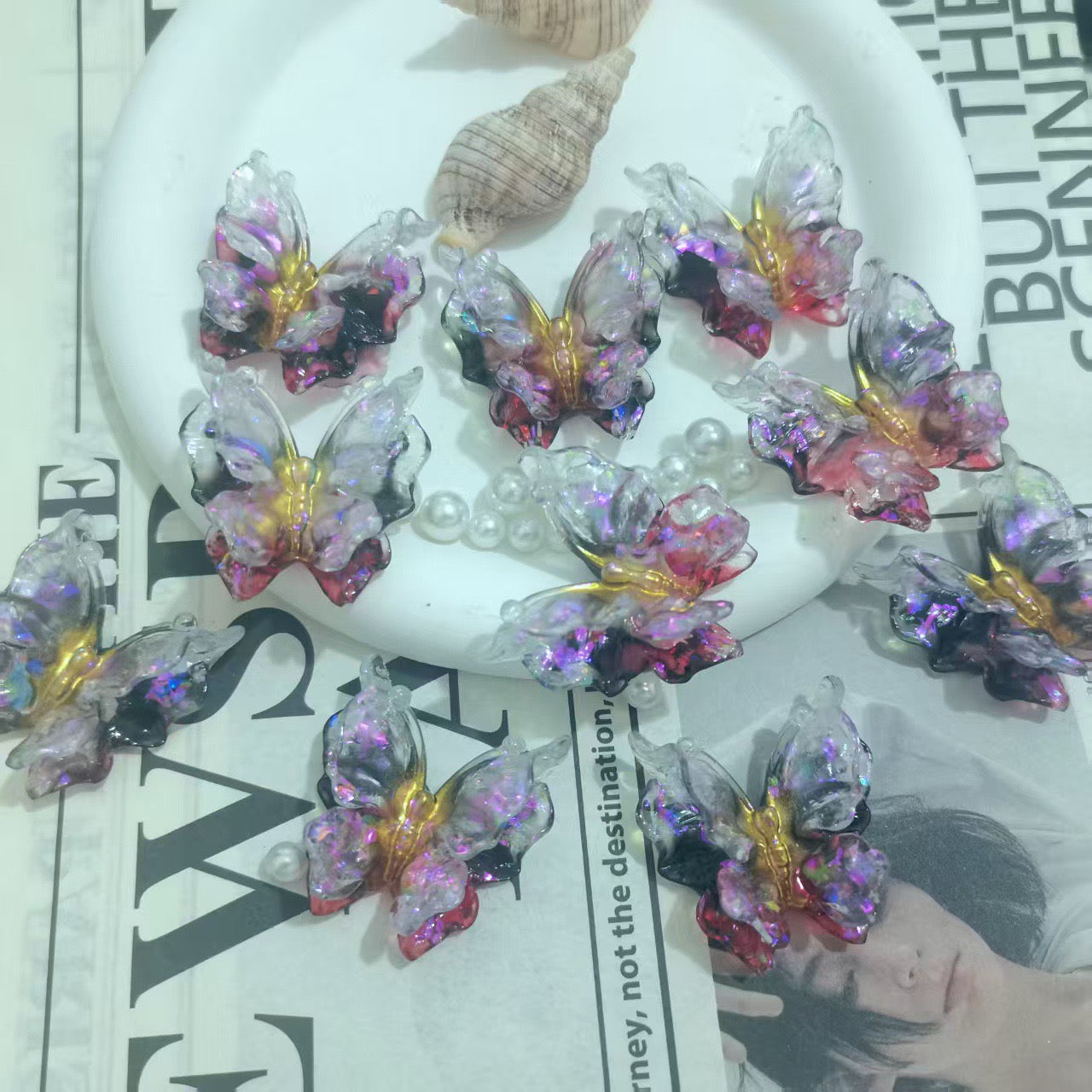 Double-layered butterflye( 36mm*37mm )