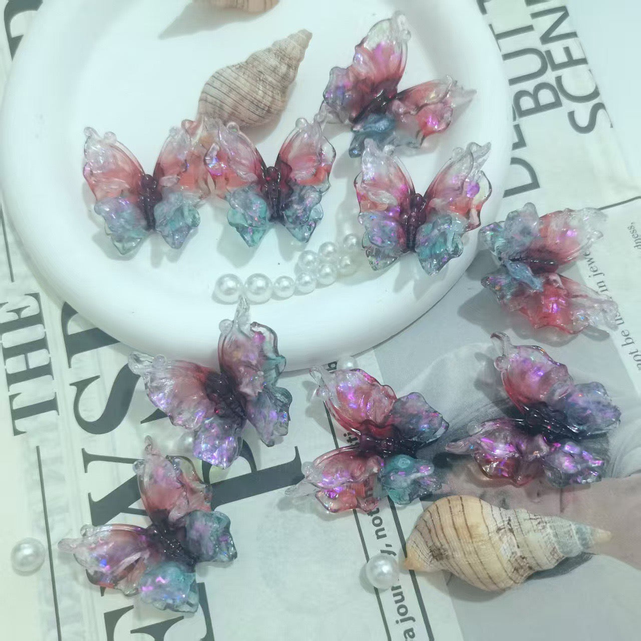 Double-layered butterflye( 36mm*37mm )