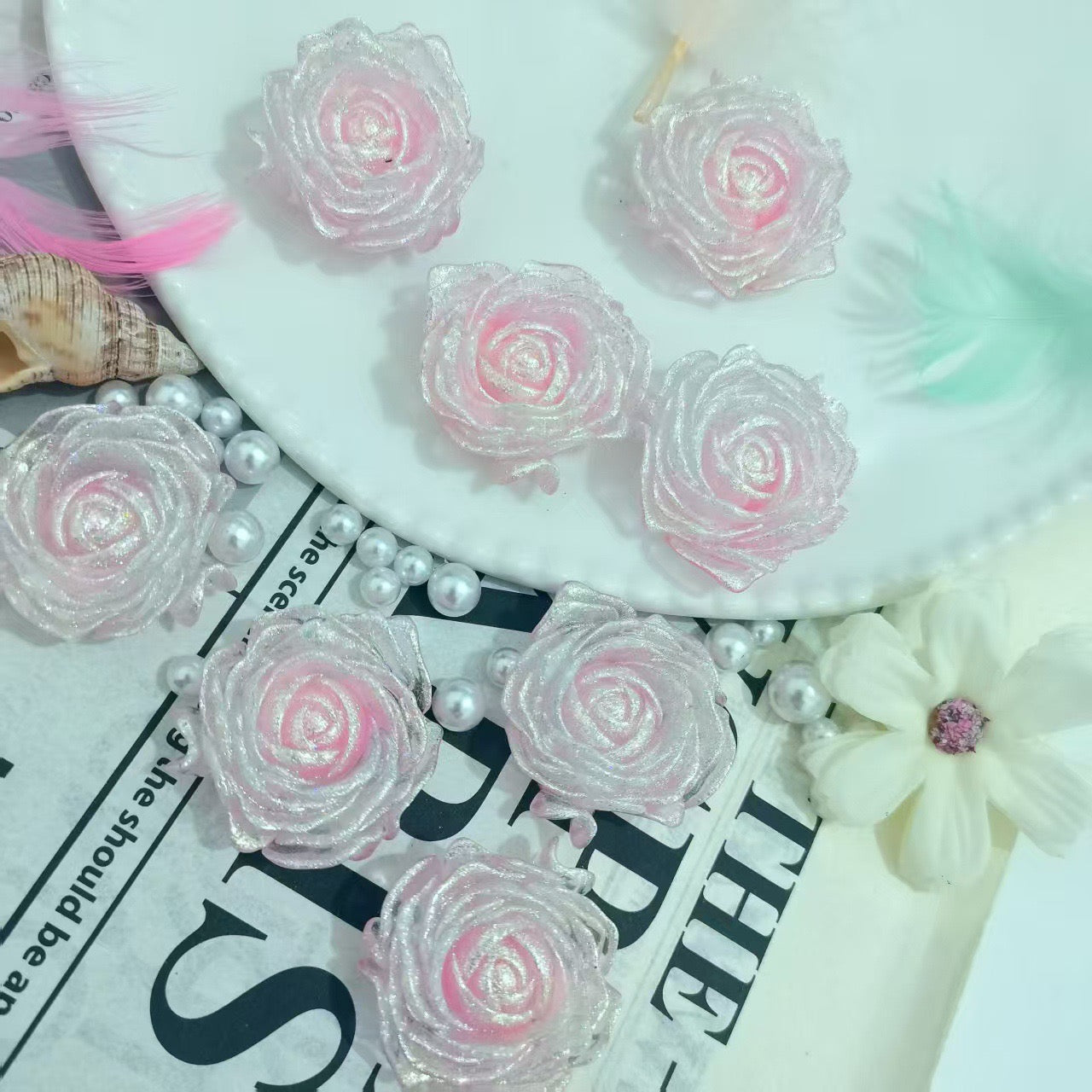 blink Luminous Rose Flower ( 36mm )