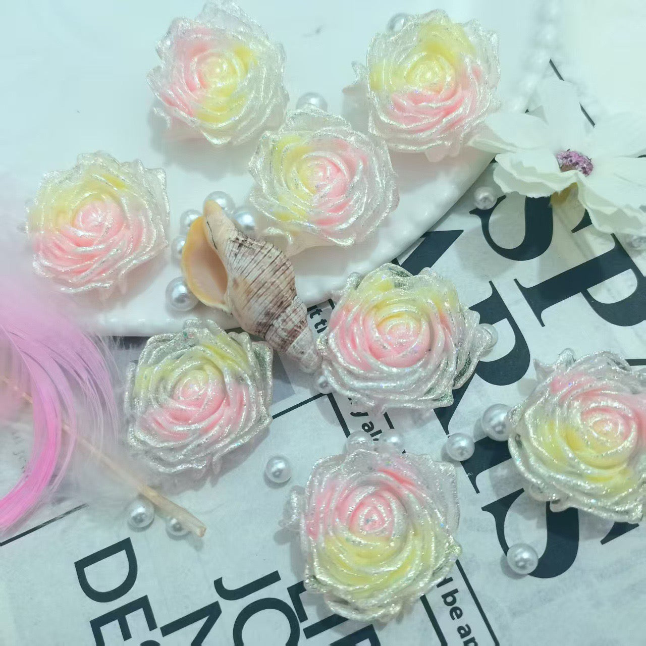 blink Luminous Rose Flower ( 36mm )