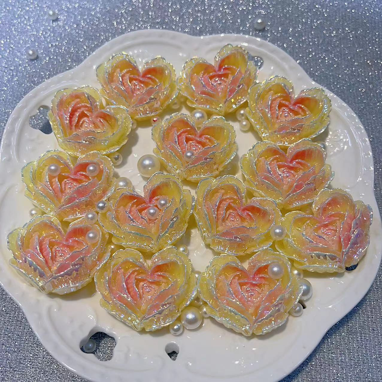 blink Luminous Heart Flower ( 36mm*29mm )