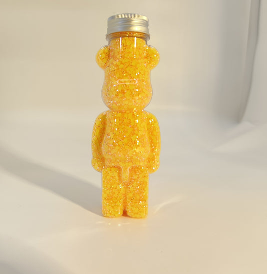 Clear  Resin rhinestone in bear bottle 200g (free shipping)